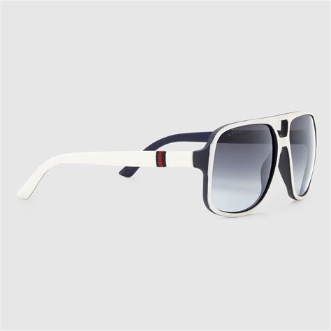 white gucci sunglasses men's|gucci authentic men sunglasses glasses.